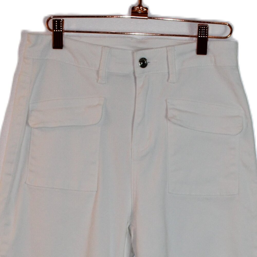 Dokotoo Sailor White Jeans Wide Leg Size 4 - Picture 3 of 12